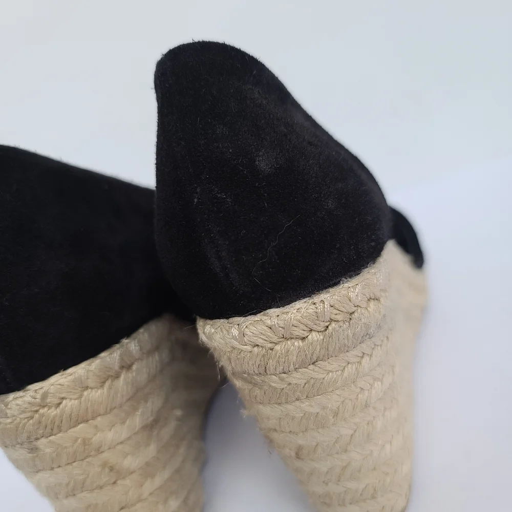 Vince | Sutton Espadrille Wedge Heel Sandal Black